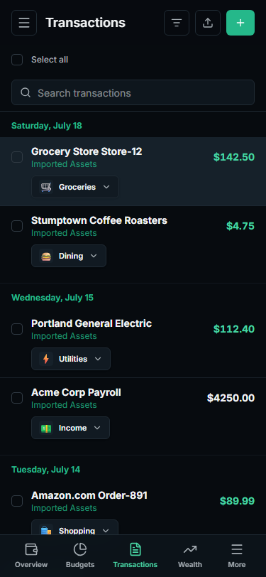 Trupence Mobile Transactions